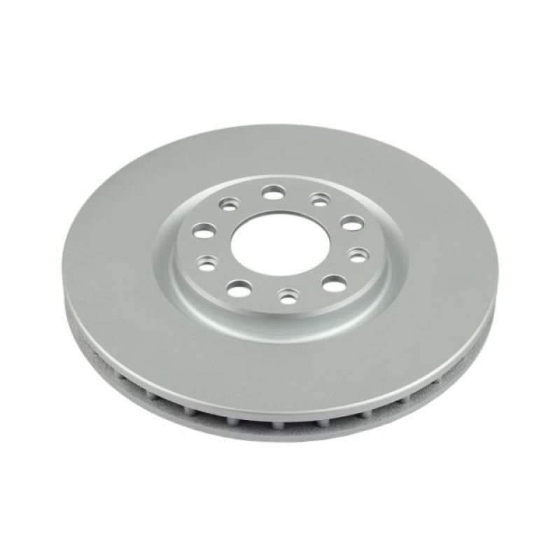 Jeep Renegade Brake Rotor (1) - Front - PowerStop - Evolution Geomet Coated - Silver - `15-`19