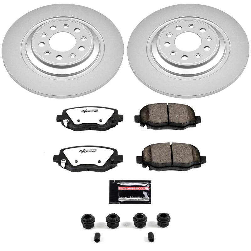 Jeep Cherokee Brake Kit - Rear - PowerStop - Z36 Coated Truck & Tow - `14-`23