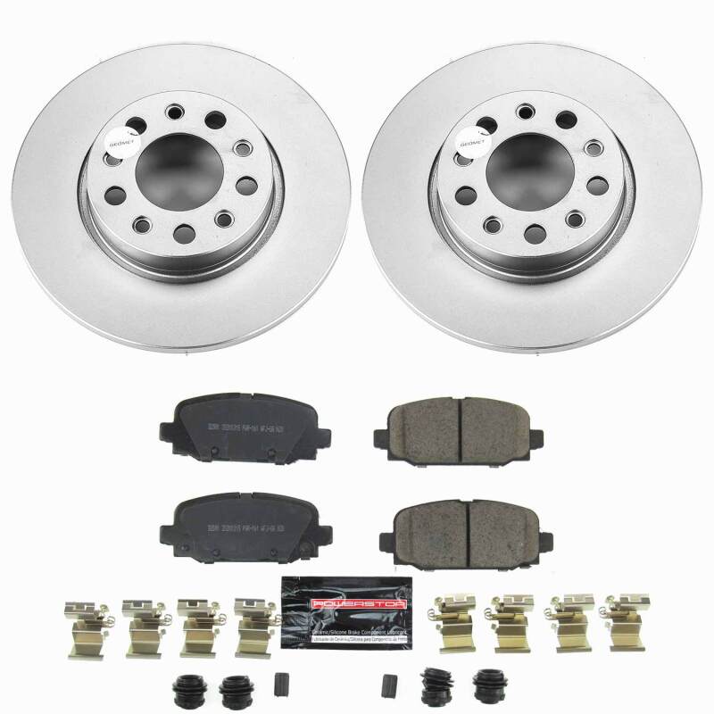 Jeep Compass Brake Kit - Rear - PowerStop - Z23 Coated - `17-`25