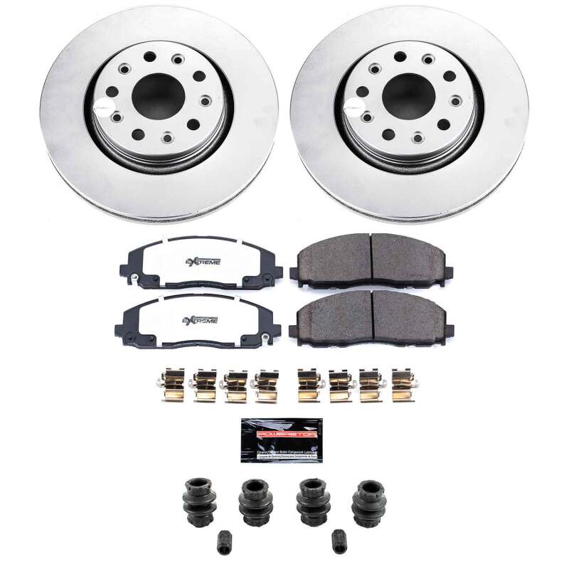 Jeep Gladiator Brake Kit - Front - PowerStop - Z36 Coated Truck & Tow - `20-`25
