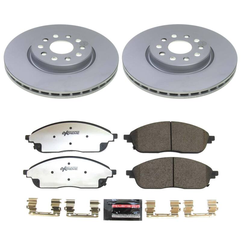 Jeep Grand Cherokee Brake Kit - Front - PowerStop - Z36 Coated Truck & Tow - `22-`24