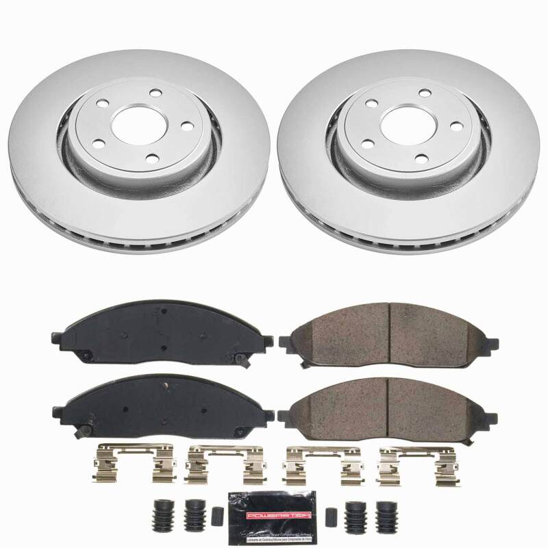 Jeep Grand Cherokee Brake Kit - Front - PowerStop - Z23 Coated - `22-`24