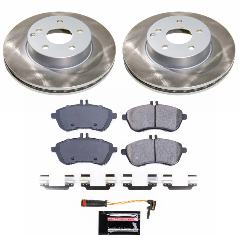 Jeep Wrangler Brake Kit - Front + Rear - PowerStop - Drilled & Slotted Rotors + Carbon-Fiber Ceramic Brake Pads - `01-`06