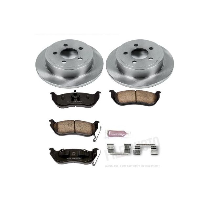 Jeep Liberty Brake Kit - Rear - PowerStop - Z17 Evolution Plus Ceramic Pads + Autospecialty Rotors - `03-`07
