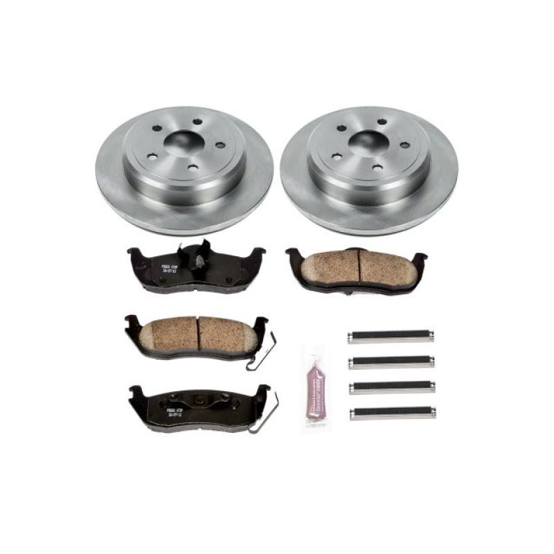 Jeep Commander Brake Kit - Rear - PowerStop - Autospecialty Rotors + Z17 Evolution Plus Ceramic Pads - `06-`10