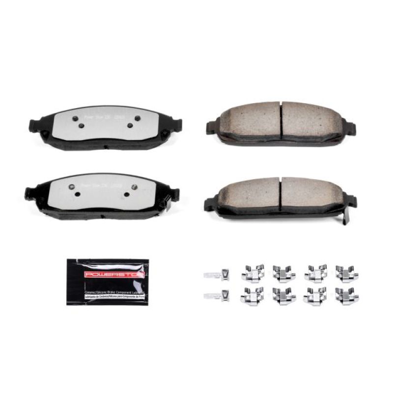 Jeep Commander Brake Pads - Front - PowerStop - Z36 Truck & Tow Carbon-Fiber Ceramic - `06-`10