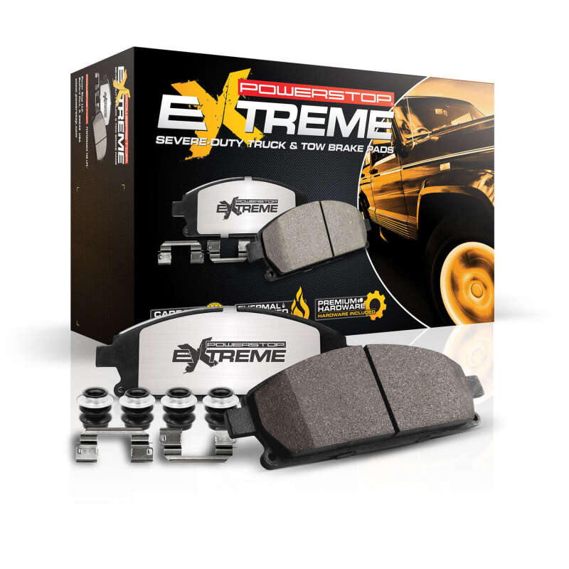 Jeep Commander Brake Pads - Rear - PowerStop - Z36 Truck & Tow Carbon-Fiber Ceramic - `06-`10