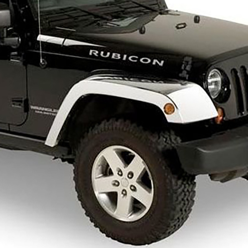 Jeep Wrangler Fender Flares - Putco - ABS Chrome - Chrome - `07-`18