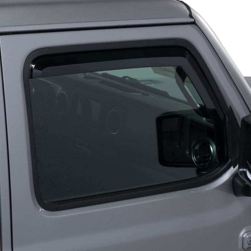 Jeep Wrangler Window Visors - Front - Putco - Element - Tinted - `18-`26