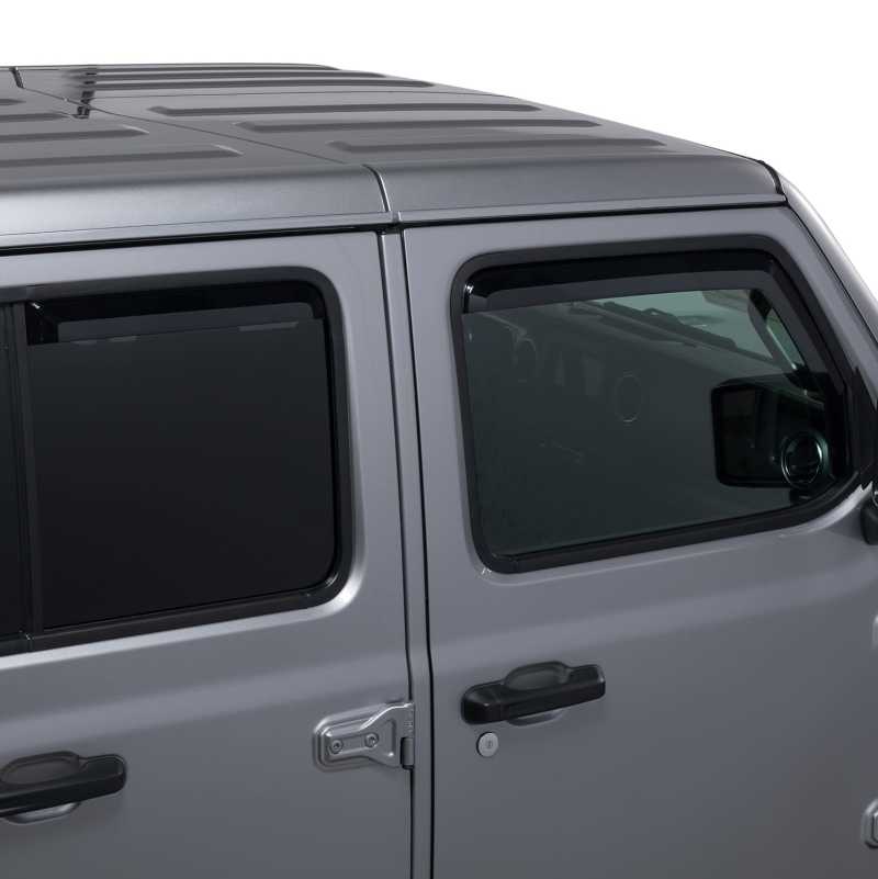 Jeep Wrangler Window Visors - Front + Rear - Putco - Element - Tinted - `18-`26