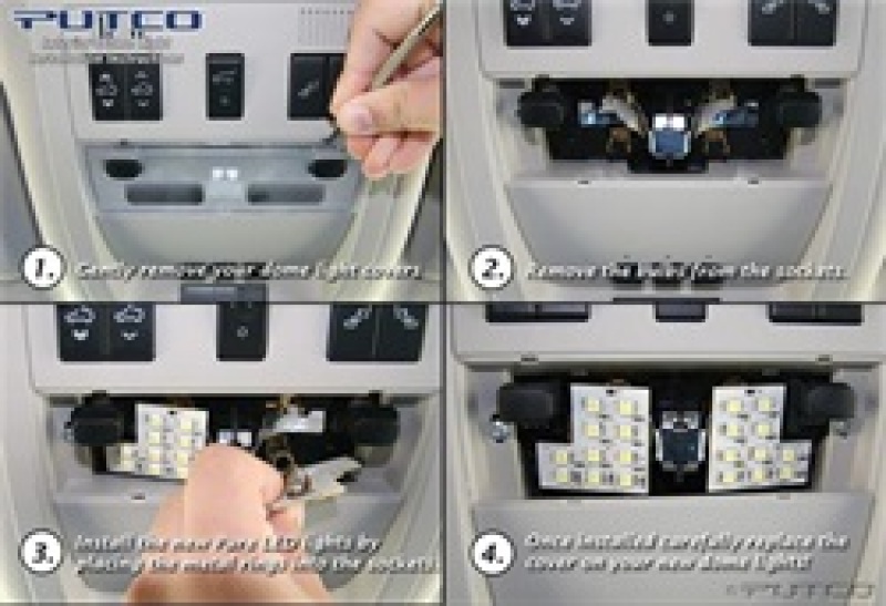 Jeep Wrangler Unlimited LED Dome Lights - Putco - Premium - Ultra-White - `11-`18