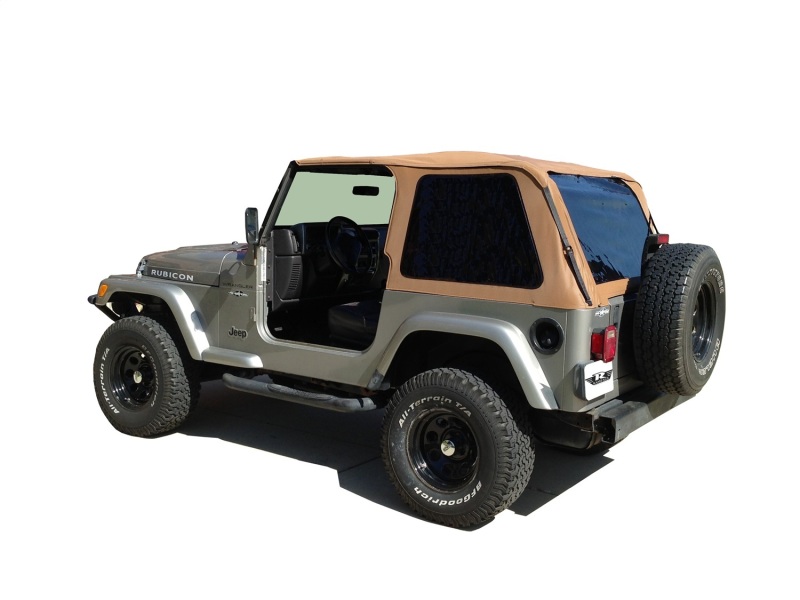 Jeep Wrangler Frameless Soft Top - Rampage - All Inclusive Frameless All Season Dual Top System - Spice - `97-`06