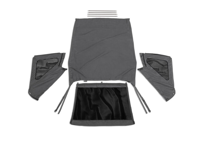 Jeep Wrangler Unlimited Frameless Soft Top - Rampage - Sailcloth - Black Diamond - `07-`18