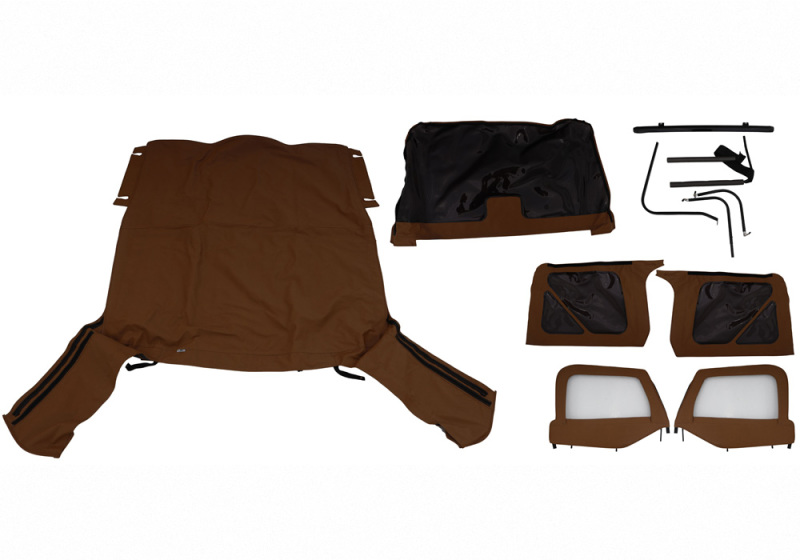 Jeep Wrangler Complete Soft Top - Rampage - Spice Denim - `97-`06