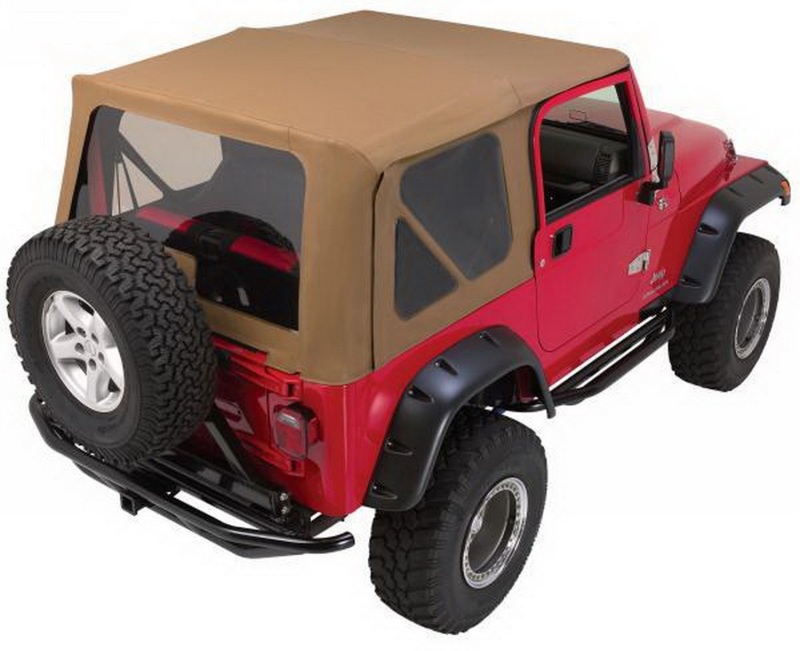 Jeep Wrangler Complete Soft Top Kit - Rampage - Spice Denim - `97-`06
