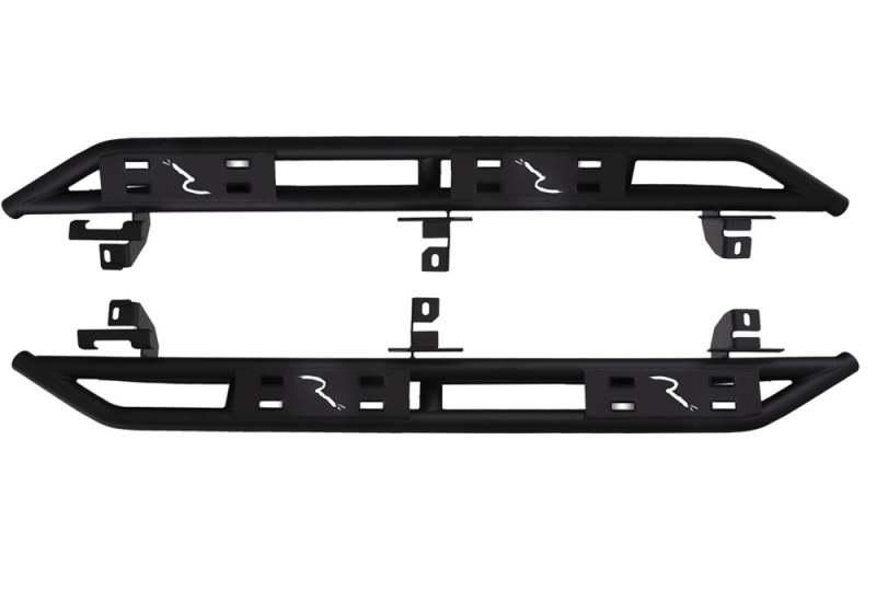 Jeep Wrangler Side Steps - Rampage - Trail Crawler - Black - `18-`19