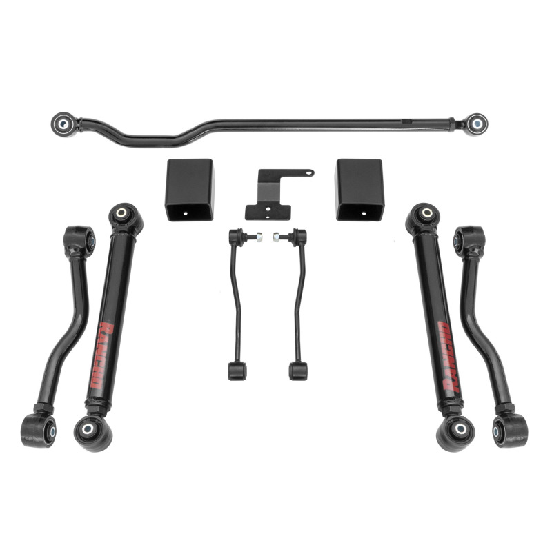 Jeep Wrangler JL Unlimited Suspension Lift Kit - Front + Rear - Rancho - Short Arm, 4.5-in Lift - `18-`20