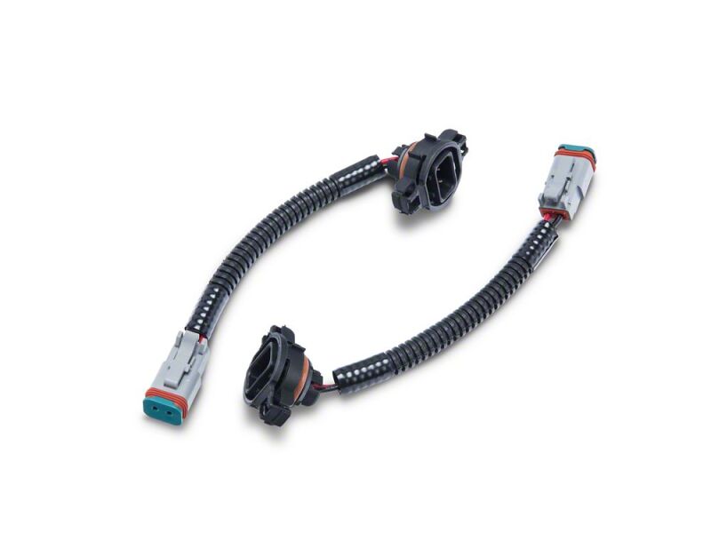 Jeep Wrangler Fog Lights - Raxiom - H16 to Deutsch Wire Harness Adapter Set - `10-`18