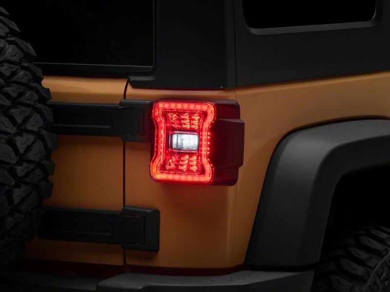 Jeep Wrangler LED Taillights - Raxiom - Clear Housing- Clear Lens - `07-`18