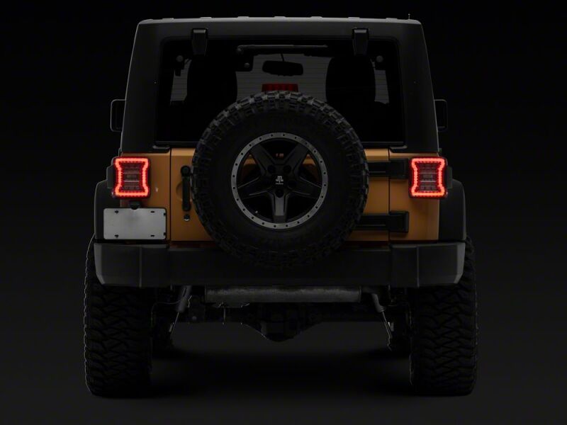 Jeep Wrangler LED Taillights - Raxiom - Clear Housing- Clear Lens - `07-`18