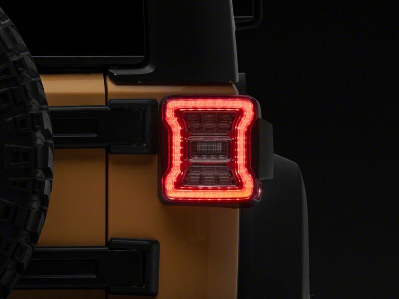 Jeep Wrangler LED Taillights - Raxiom - Clear Housing- Clear Lens - `07-`18