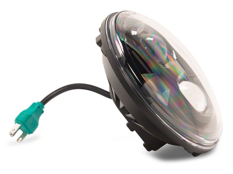 Jeep Wrangler JK LED Headlights - Raxiom - Axial Series DB1 - Black Housing - Clear Lens - `07-`18