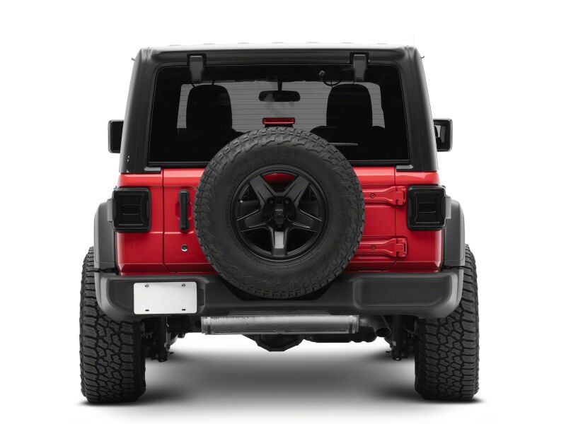 Jeep Wrangler LED Taillights - Raxiom - Red Housing, Smoked Lens - `18-`26
