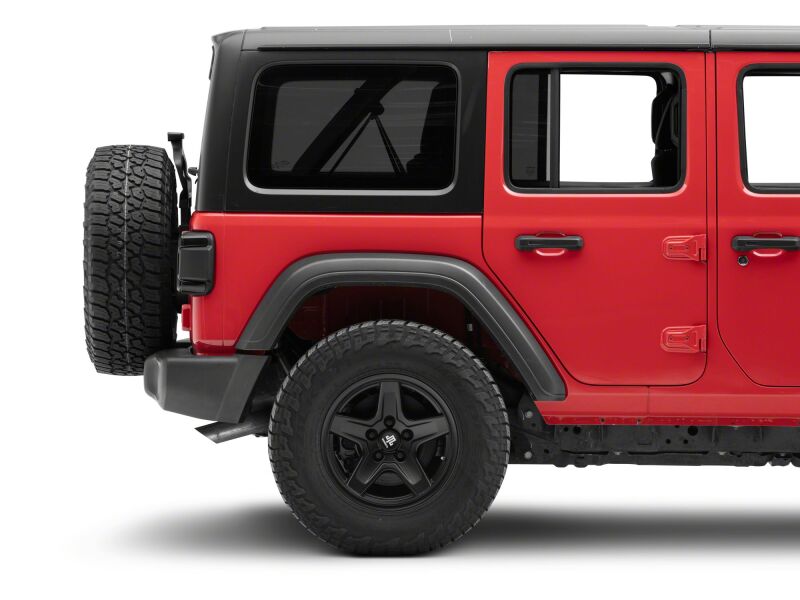 Jeep Wrangler LED Taillights - Raxiom - Red Housing, Smoked Lens - `18-`26