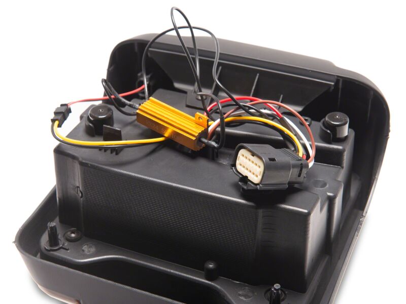 Jeep Wrangler LED Taillights - Raxiom - Red Housing, Smoked Lens - `18-`26