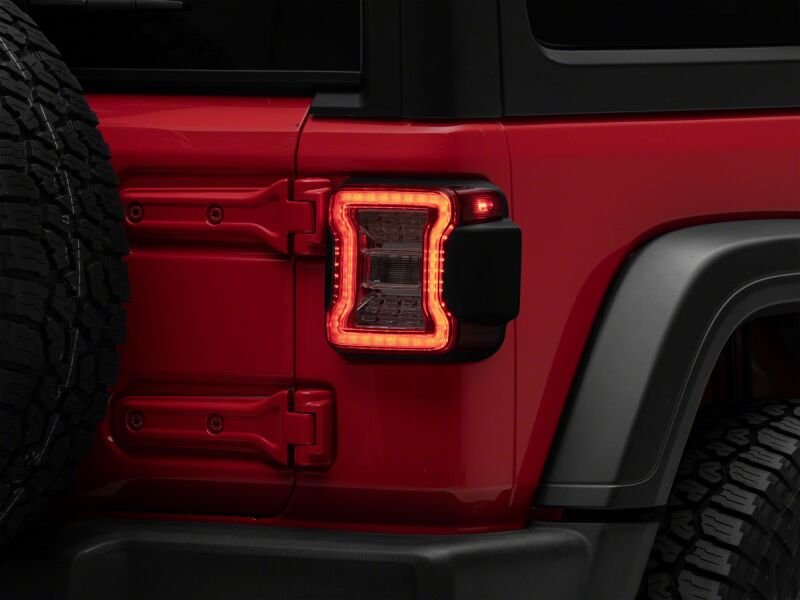 Jeep Wrangler JL LED Taillights - Raxiom - Clear - `18-`26