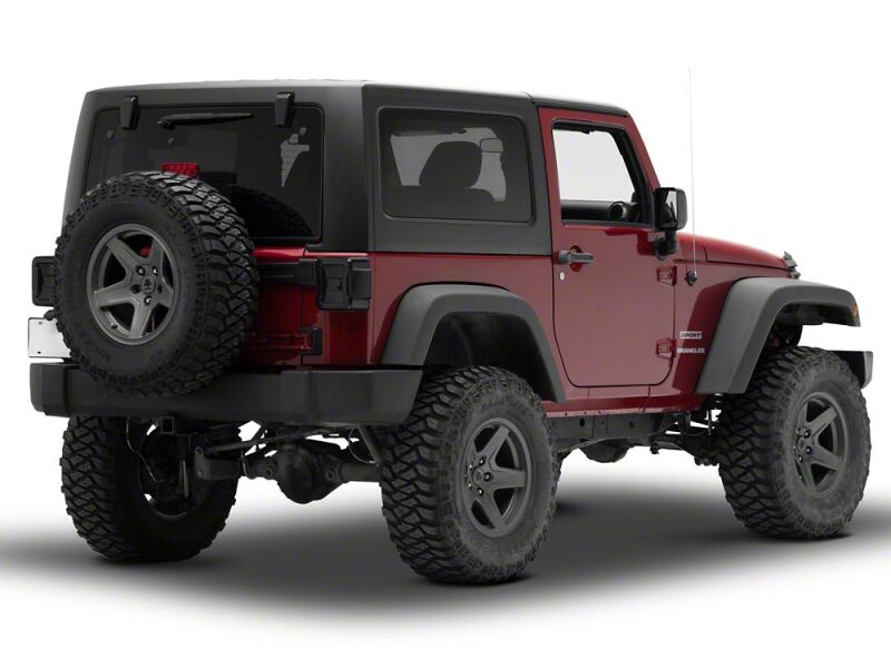 Jeep Wrangler LED Taillights - Rear - Raxiom - Smoked Lens - Red Housing - `07-`18