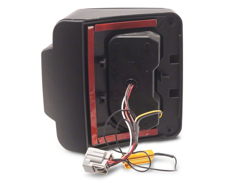 Jeep Wrangler LED Taillights - Rear - Raxiom - Smoked Lens - Red Housing - `07-`18