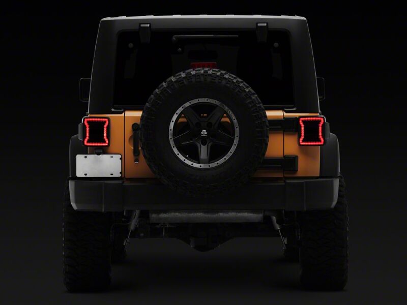 Jeep Wrangler JK LED Taillights - Raxiom - Axial Series JL Style - Smoked - `07-`18