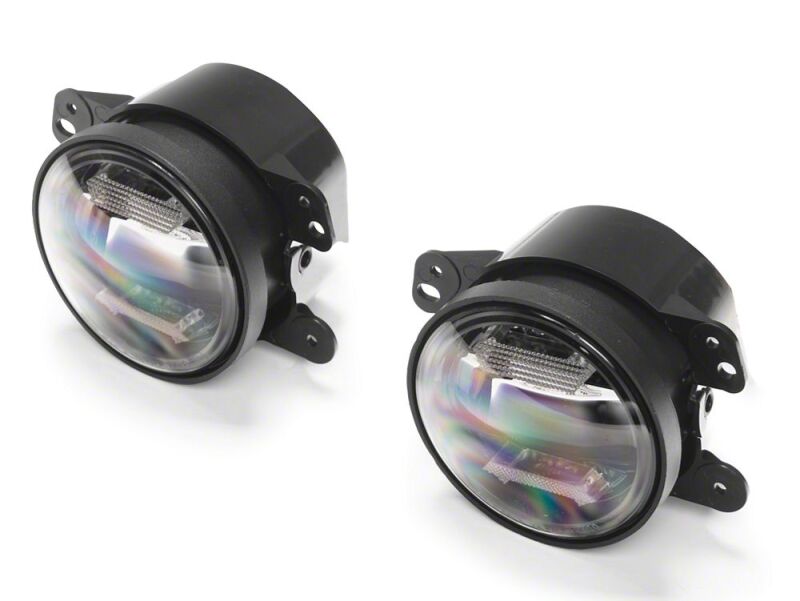 Jeep Wrangler JK Fog Lights - Raxiom - LED Angel Eye - Amber and White - `07-`18
