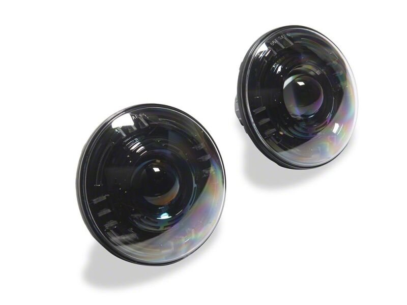 Jeep Wrangler JK LED Headlights - Raxiom - Axial Series Quatro - Black - `07-`18
