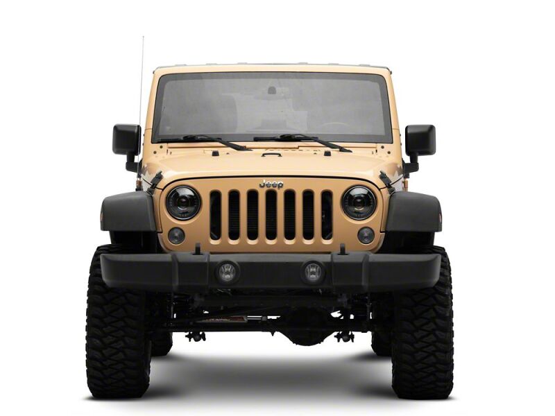 Jeep Wrangler JK LED Headlights - Raxiom - Axial Series Quatro - Black - `07-`18