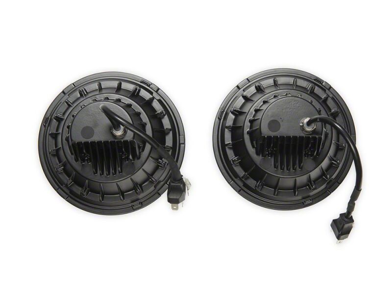 Jeep Wrangler JK LED Headlights - Raxiom - Axial Series Quatro - Black - `07-`18