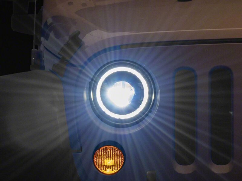 Jeep Wrangler JK LED Headlights - Raxiom - V2 Dragon Eye - Black Housing - `07-`18
