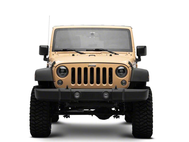 Jeep Wrangler JK LED Headlights - Raxiom - V2 Dragon Eye - Black Housing - `07-`18