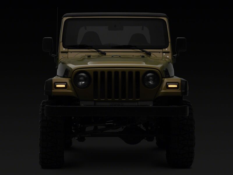 Jeep Wrangler LED Sequential Cornering Lights - Raxiom - Axial Series - Smoked - `97-`06