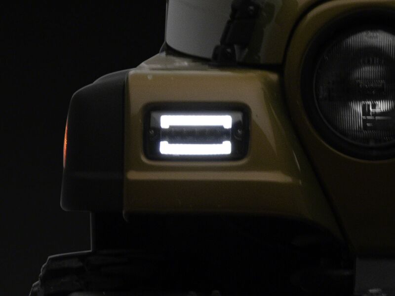 Jeep Wrangler LED Sequential Cornering Lights - Raxiom - Axial Series - Smoked - `97-`06