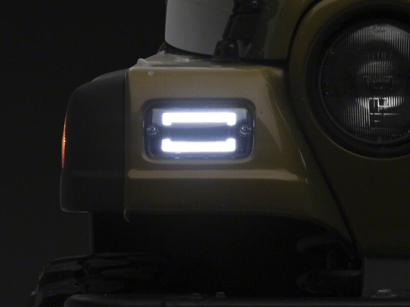 Jeep Wrangler Side Markers - Raxiom - LED Sequential Cornering - Clear - `97-`06