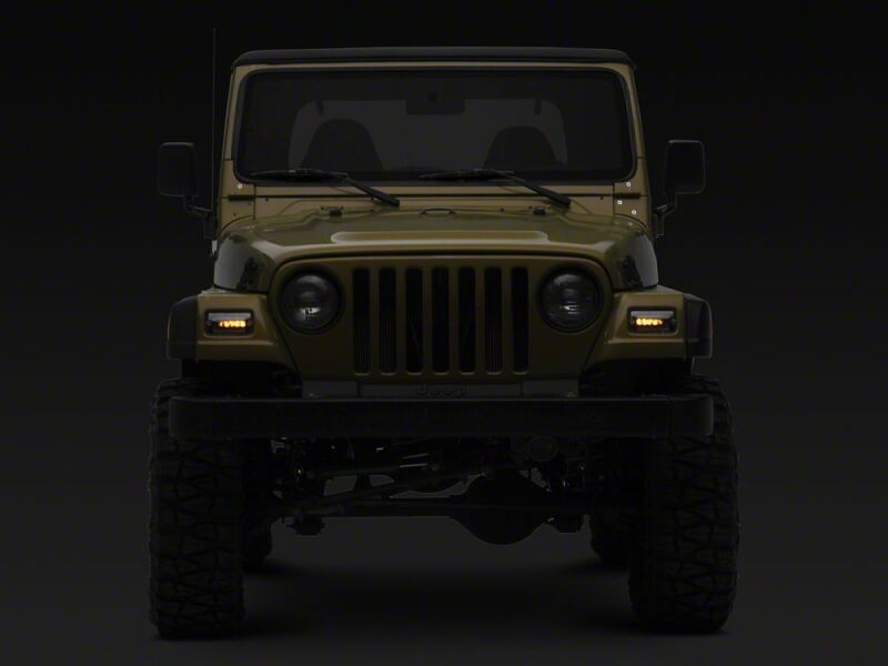 Jeep Wrangler Side Markers - Raxiom - LED Sequential Cornering - Clear - `97-`06