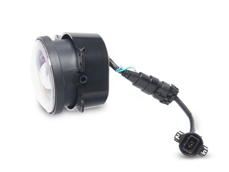 Jeep Wrangler Fog Lights - Raxiom - V2 LED Switchback with Amber Turn Signal and Halo Rings - `07-`18