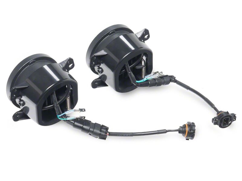 Jeep Wrangler Fog Lights - Raxiom - V2 LED Switchback with Amber Turn Signal and Halo Rings - `07-`18
