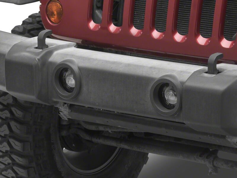 Jeep Wrangler JK Fog Lights - Raxiom - V2 LED Switchback with Amber Turn Signal and Halo Rings - `07-`18