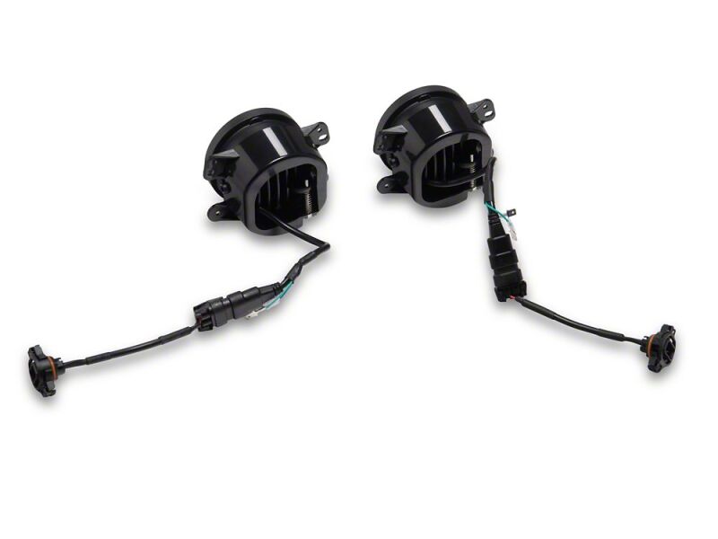 Jeep Wrangler JK Fog Lights - Raxiom - V2 LED Switchback with Amber Turn Signal and Halo Rings - `07-`18