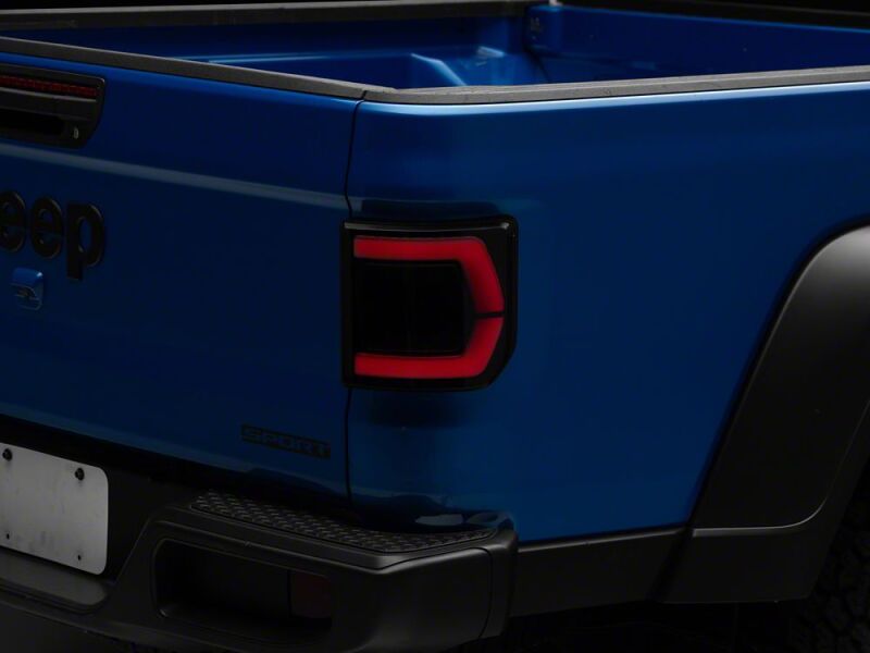 Jeep Gladiator LED Taillights - Raxiom - Low Profile - Black Housing- Smoked Lens - `20-`26