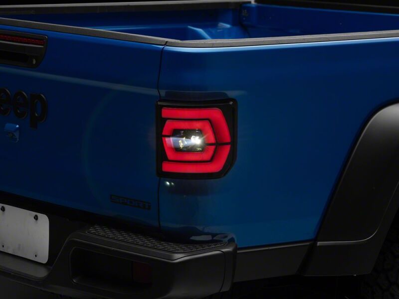 Jeep Gladiator LED Taillights - Raxiom - Low Profile - Black Housing- Smoked Lens - `20-`26