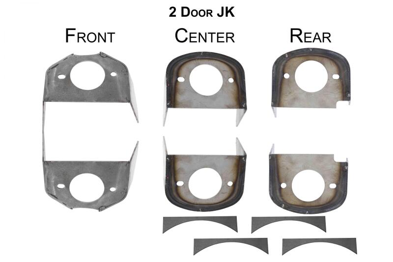 Jeep Wrangler Frame Body Mounts - RustBuster - `07-`18